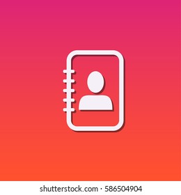 Notebook icon vector