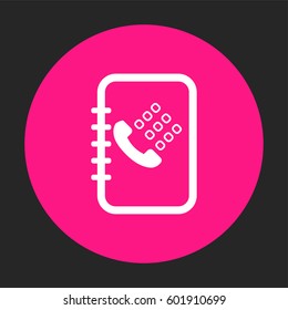 Notebook icon vector