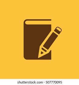 Notebook icon. vector design. Diary and sketchpad, Notebook symbol. web. graphic. JPG. AI. app. logo. object. flat. image. sign. eps. art. picture - stock vector