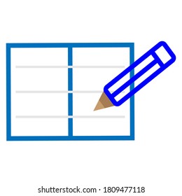 Notebook icon vector design illustration