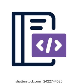 notebook icon. vector dual tone icon for your website, mobile, presentation, and logo design.