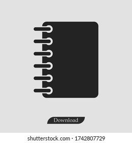 Notebook icon vector eps 10