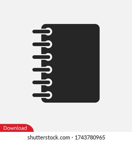 Notebook icon vector eps 10