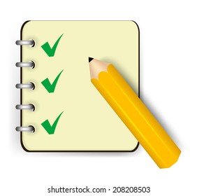 Notebook icon. Vector eps 10