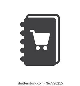 notebook Icon  vector flat design