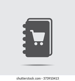 notebook Icon vector flat design