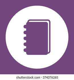notebook Icon  vector flat design