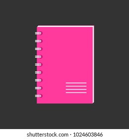 Notebook icon. Vector illustration.