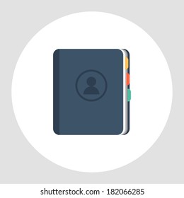 Notebook icon. Vector illustration