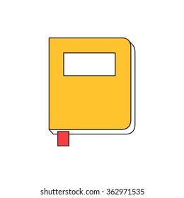notebook icon. vector illustration
