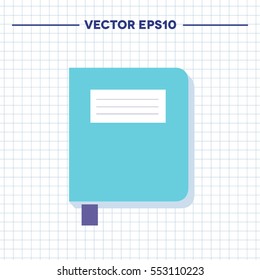 notebook icon. vector illustration