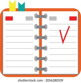 Notebook icon vector illustration design flat