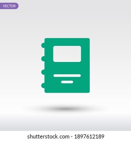 notebook icon. Vector illustration EPS 10.