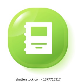 notebook icon. Vector illustration EPS 10.