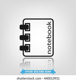 notebook icon vector illustration EPS 10