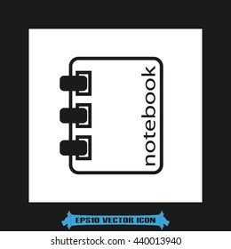 notebook icon vector illustration EPS 10