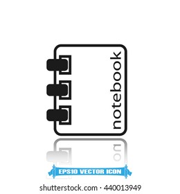 notebook icon vector illustration EPS 10