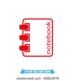 notebook icon vector illustration EPS 10