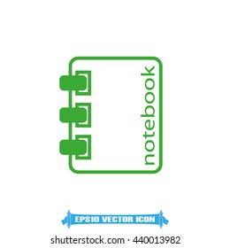 notebook icon vector illustration EPS 10