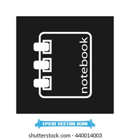 notebook icon vector illustration EPS 10
