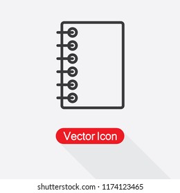 Notebook Icon Vector Illustration Eps10