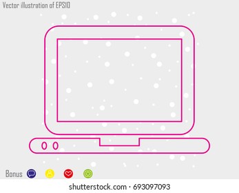 notebook, icon, vector illustration eps10