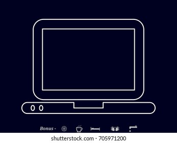 notebook, icon, vector illustration eps10