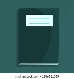 Notebook icon. Vector illustration. flat design.