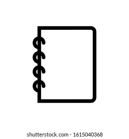 Notebook icon, vector illustration. Flat design style. vector notebook icon illustration isolated on white background, notebook icon Eps10. notebook icons graphic design vector symbols.