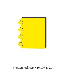 Notebook Icon. Vector Illustration  for mobile concept and web design. 