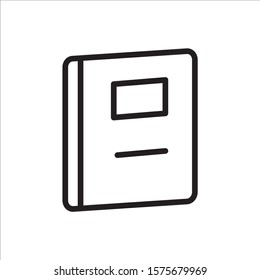 Notebook icon vector illustration on white background
