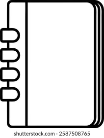 Notebook icon vector illustration on a white background