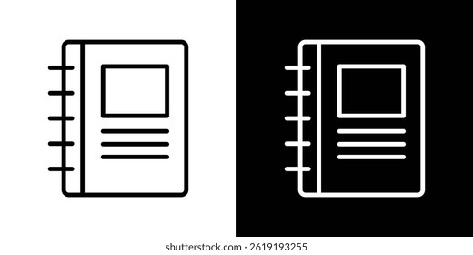 Notebook icon. vector illustration, pictogram isolated. editable