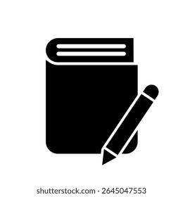 Notebook icon vector. Note illustration sign. Diary symbol. Copywriting web icon.