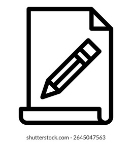 Notebook icon vector. Note illustration sign. Diary symbol. Copywriting web icon.