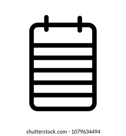 notebook icon vector pictogram symbol