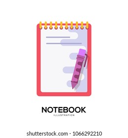 notebook icon vector. notebook sign on white background. notebook icon for web and app