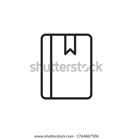 notebook icon vector sign symbol isolated