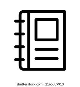 Notebook Icon Vector Symbol Design Illustration