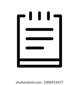 Notebook Icon Vector Symbol Design Illustration
