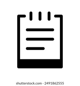 Ilustración de diseño de Vector de iconos de cuaderno