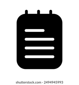 Notebook Icon Vector Symbol Design Illustration