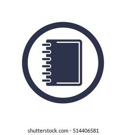 Notebook  icon vector, symbol, isolated, flat  design.