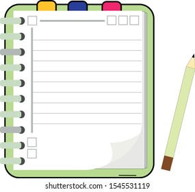 notebook, icon and vector to work your design image, to create illustrations, artistic works