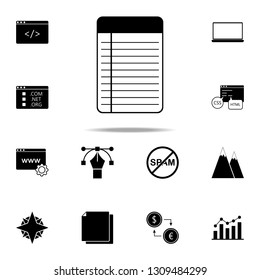 notebook icon. web icons universal set for web and mobile