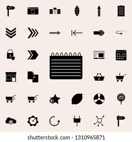 notebook icon. web icons universal set for web and mobile on white background