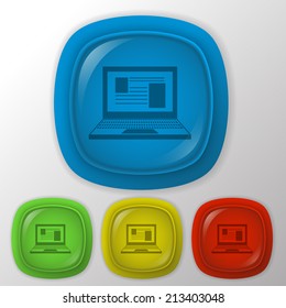 notebook icon. web sign