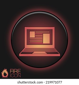 notebook icon. web sign