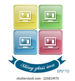 notebook icon. web sign