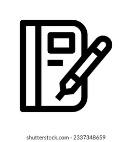notebook icon for your website, mobile, presentation, and logo design.